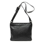 Gucci Large Square Zip Messenger Black Guccissima