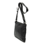 Gucci Large Square Zip Messenger Black Guccissima — view 2