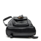 Gucci Mini Bamboo Backpack Black Calfskin Leather — view 6