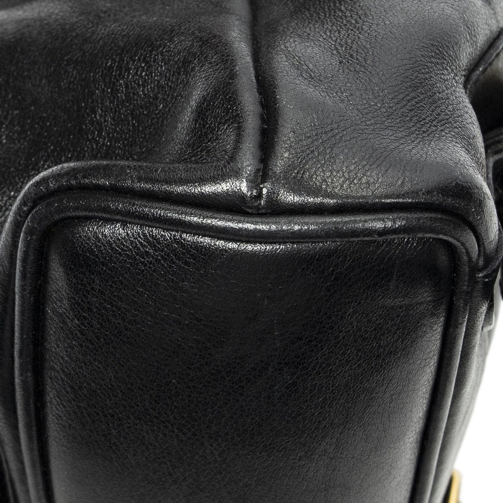 Gucci Mini Bamboo Backpack Black Calfskin Leather — view 8