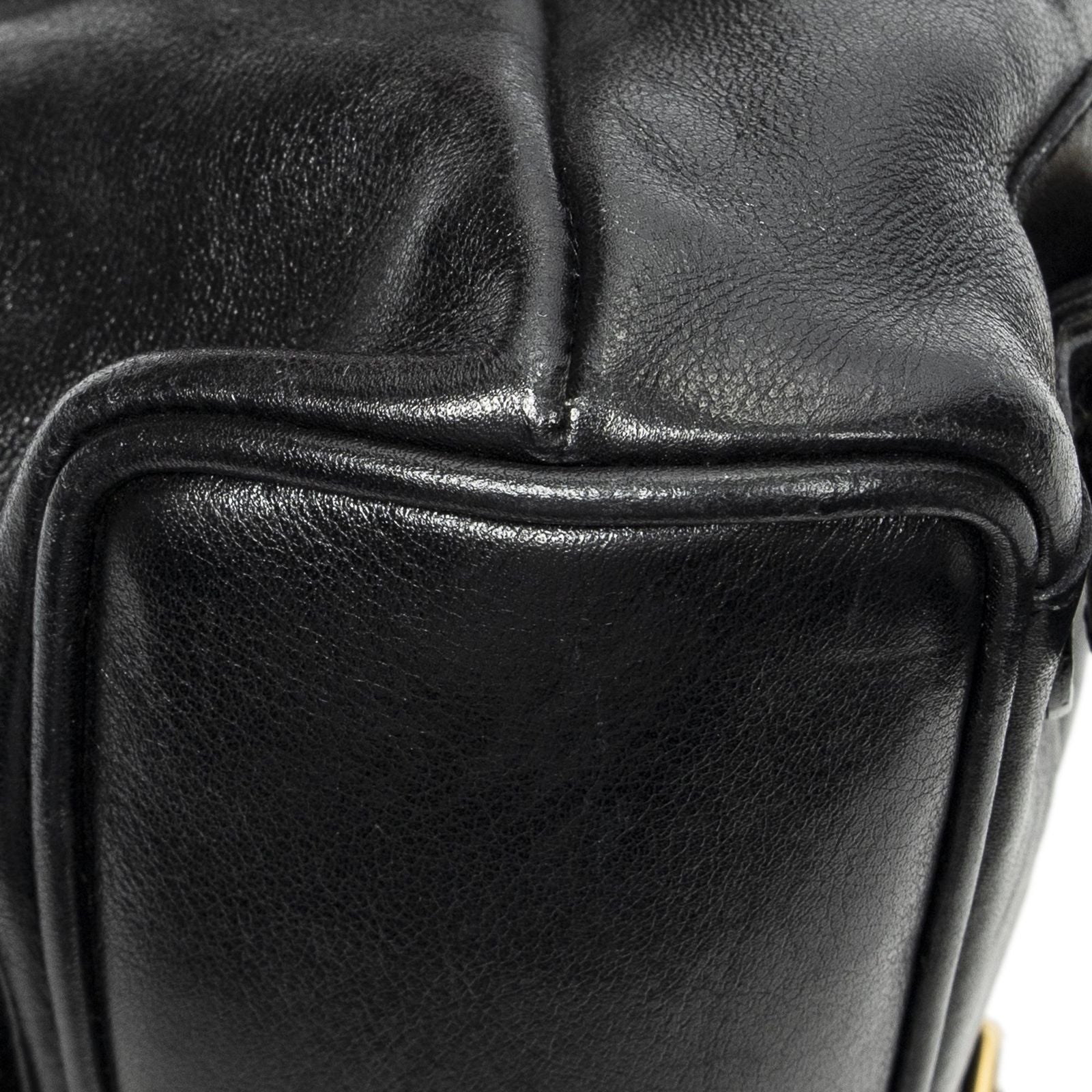 Gucci Mini Bamboo Backpack Black Calfskin Leather — view 8