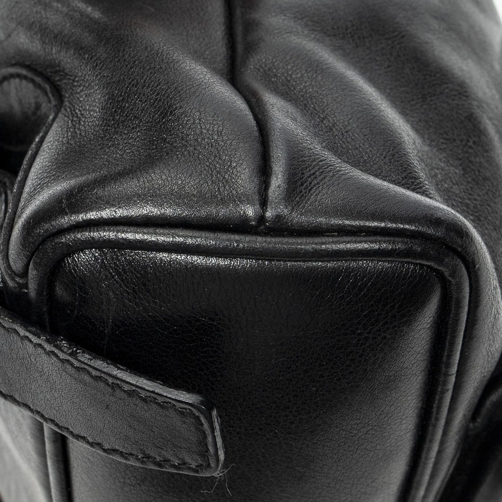 Gucci Mini Bamboo Backpack Black Calfskin Leather — view 7