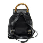 Gucci Mini Bamboo Backpack Black Calfskin Leather — view 5