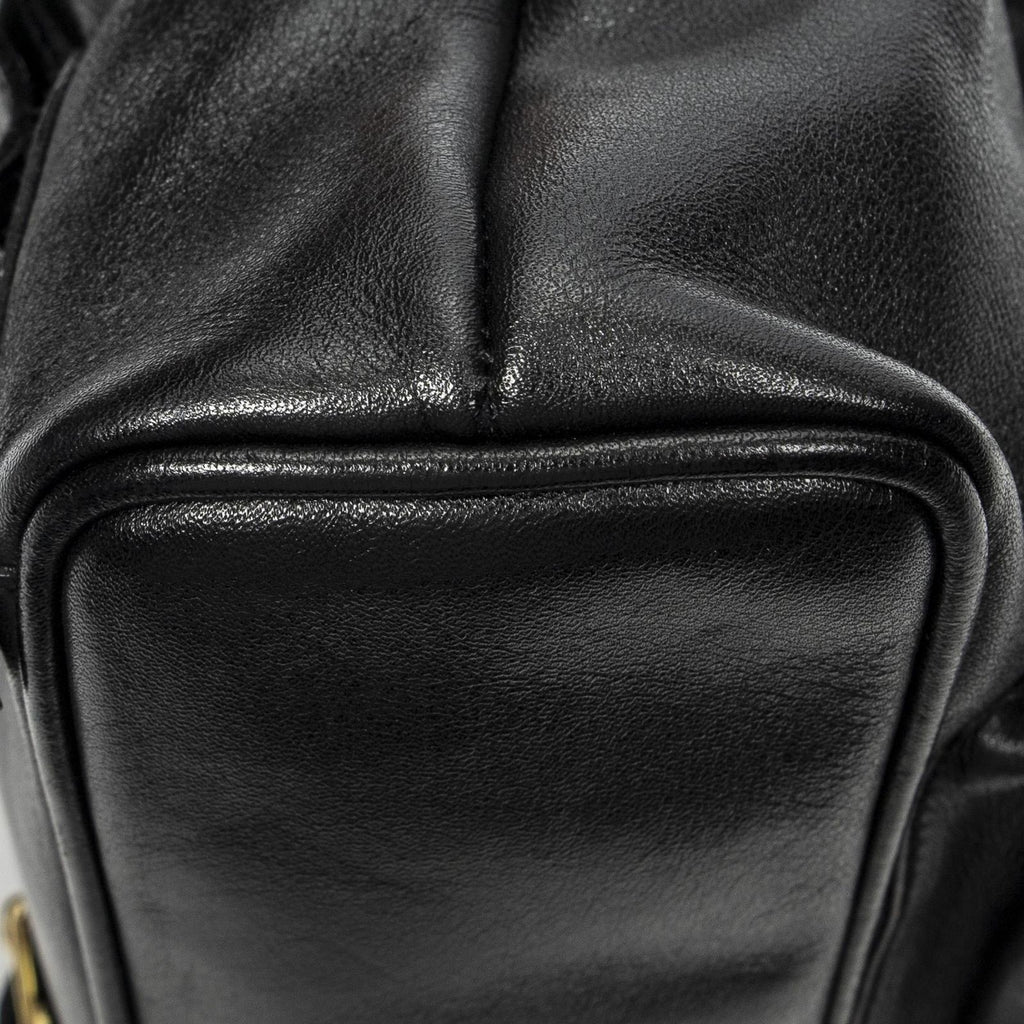 Gucci Mini Bamboo Backpack Black Calfskin Leather — view 7