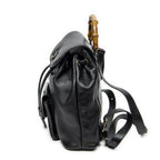 Gucci Mini Bamboo Backpack Black Calfskin Leather — view 3