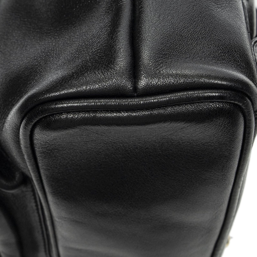 Gucci Mini Bamboo Backpack Black Calfskin Leather — view 8