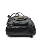 Gucci Mini Bamboo Backpack Black Calfskin Leather — view 6