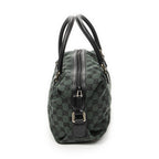 Gucci Small Side Buckle Boston Green Black GG Canvas Messenger Bag — view 3