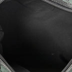 Gucci Small Side Buckle Boston Green Black GG Canvas Messenger Bag — view 9