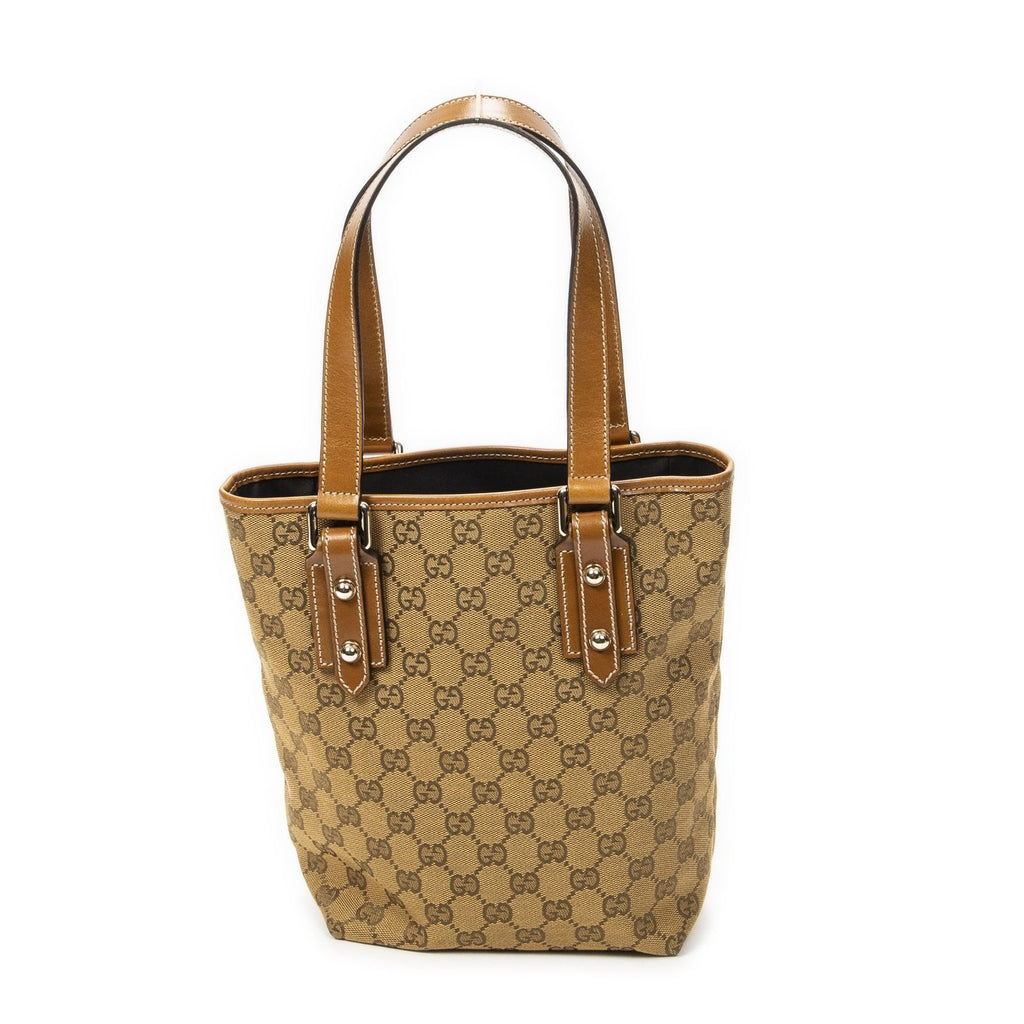 Gucci Small Tall Tote Tan GG Canvas — view 5
