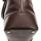 Loeweanagram Tote Dark Brown Calfskin Leather — view 7