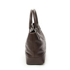 Loeweanagram Tote Dark Brown Calfskin Leather — view 3
