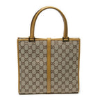 Gucci Square Bardot Tote Beige Yellow GG Canvas — view 5