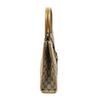 Gucci Square Bardot Tote Beige Yellow GG Canvas — view 4