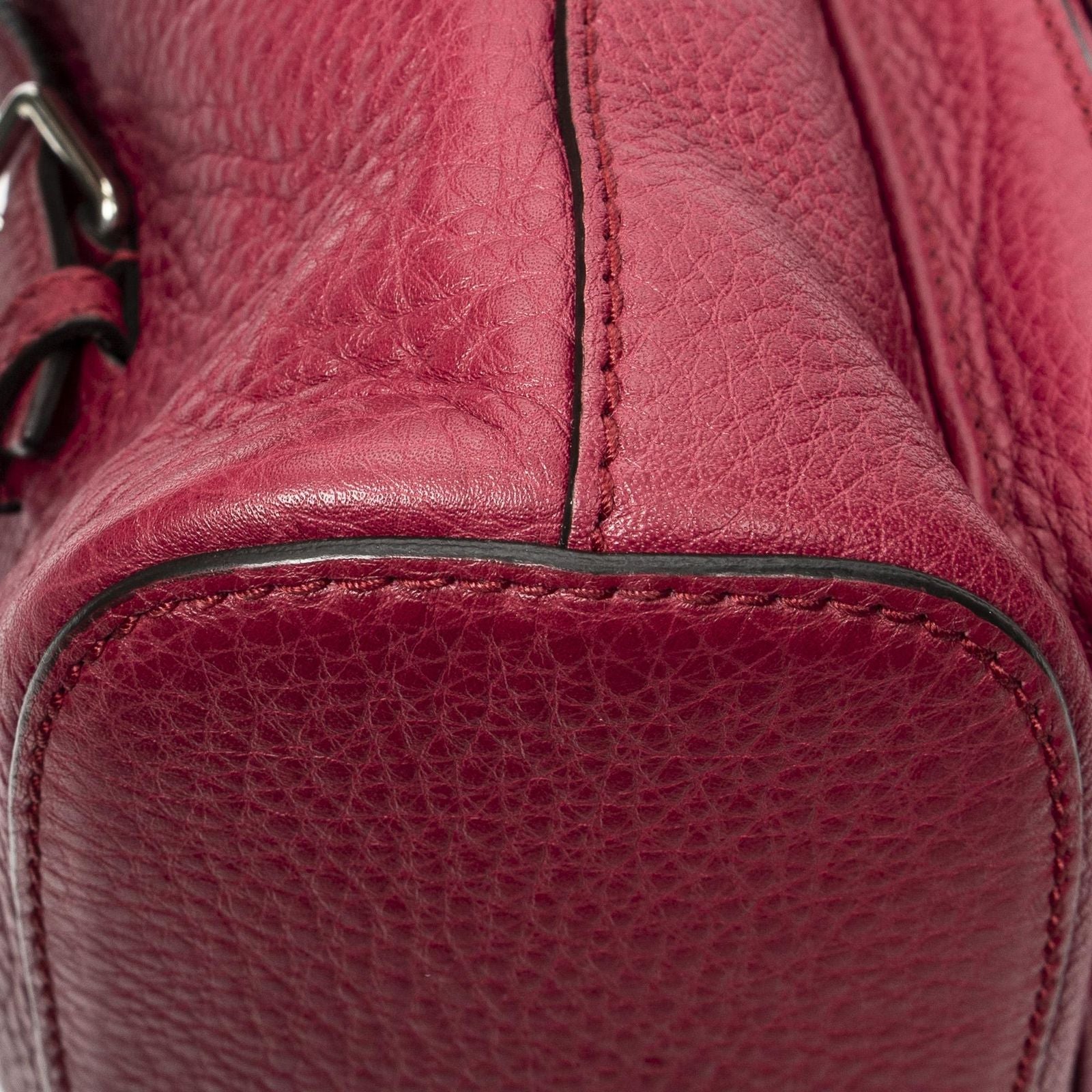 Gucci Bamboo Backpack Tassel Fuschia Calfskin Leather — view 7