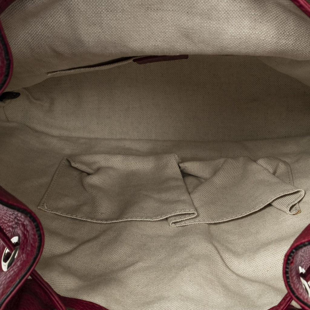 Gucci Bamboo Backpack Tassel Fuschia Calfskin Leather — view 9