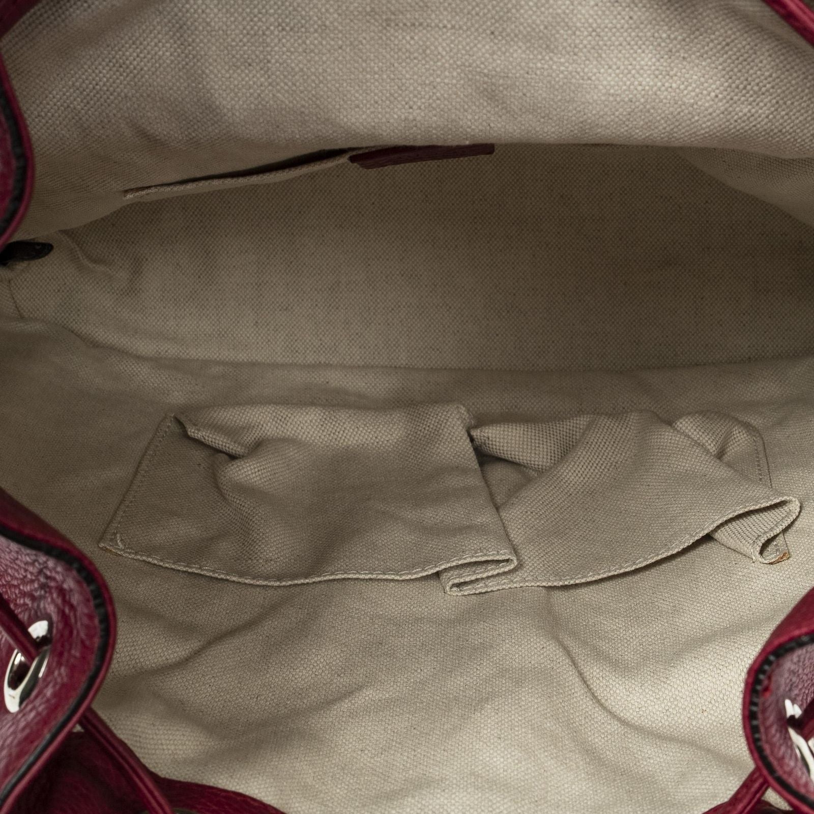Gucci Bamboo Backpack Tassel Fuschia Calfskin Leather — view 9