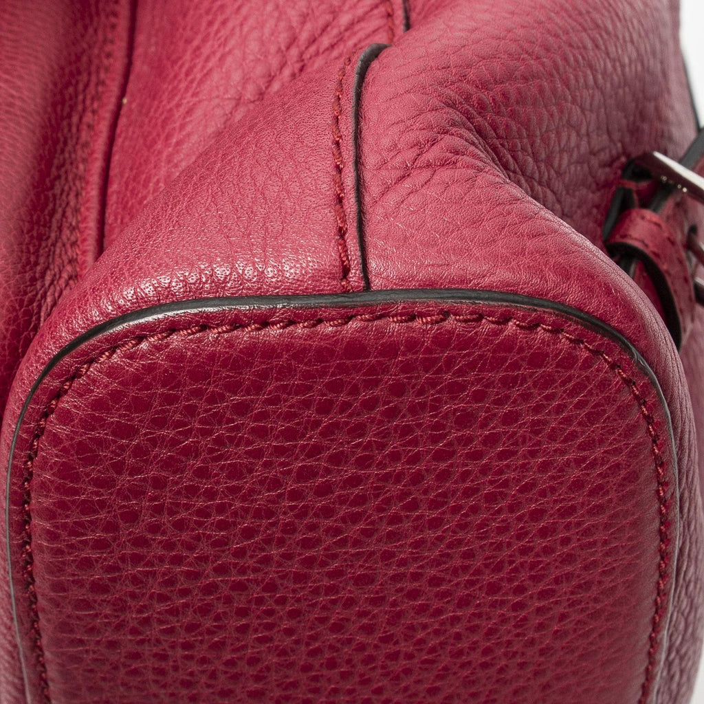 Gucci Bamboo Backpack Tassel Fuschia Calfskin Leather — view 8