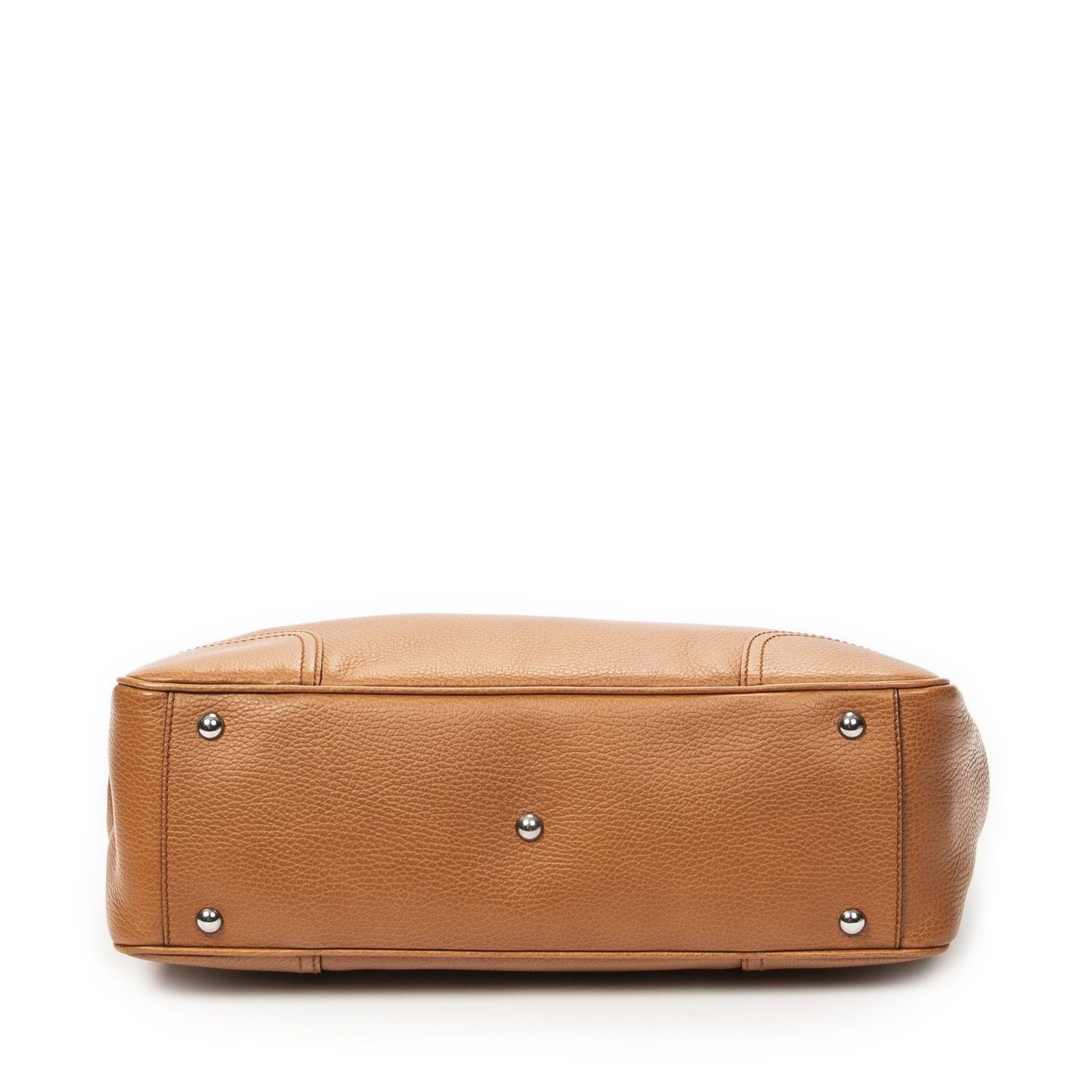 Gucci Principe Tote Tan Gray Calfskin Leather — view 6