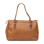 Gucci Principe Tote Tan Gray Calfskin Leather — view 5