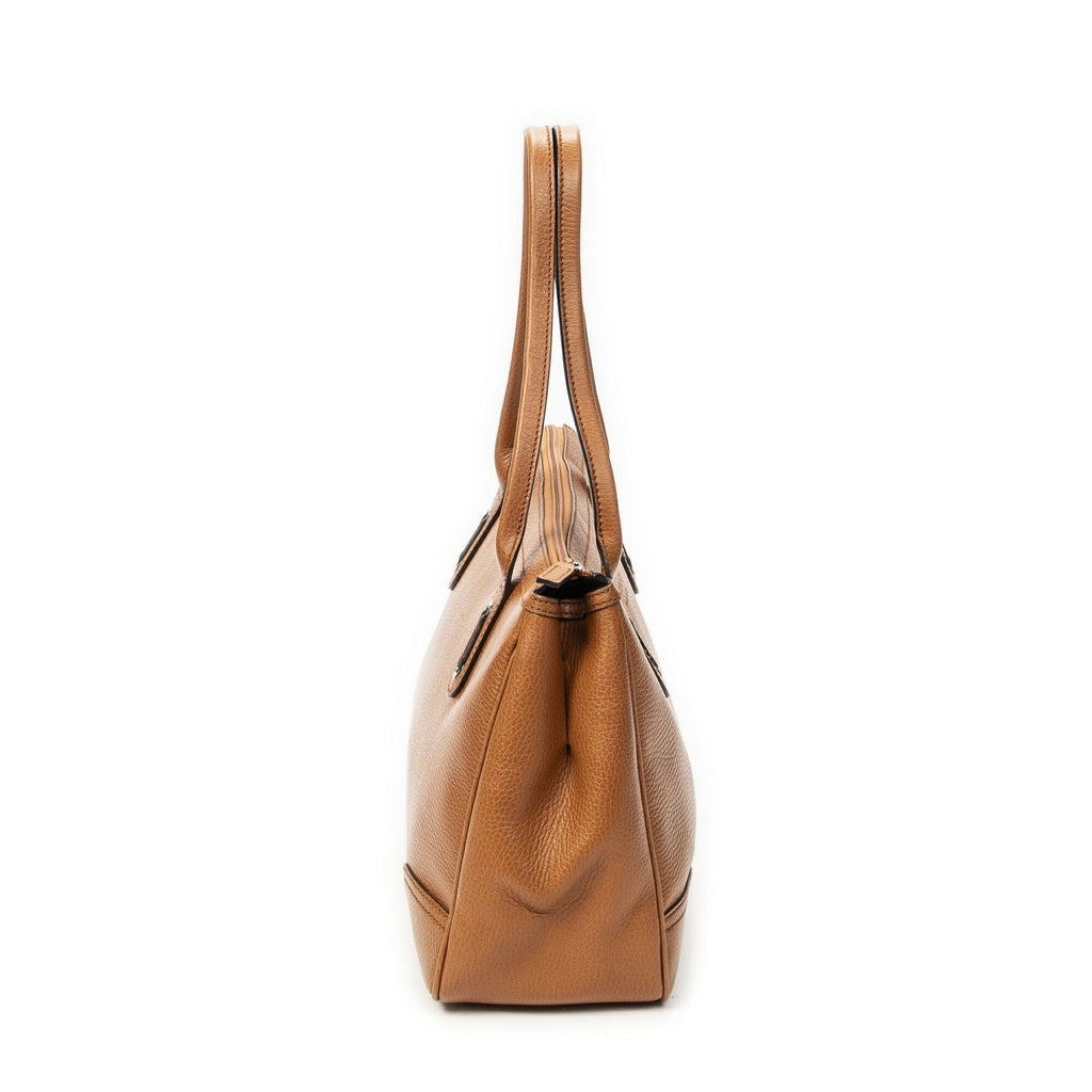 Gucci Principe Tote Tan Gray Calfskin Leather — view 4