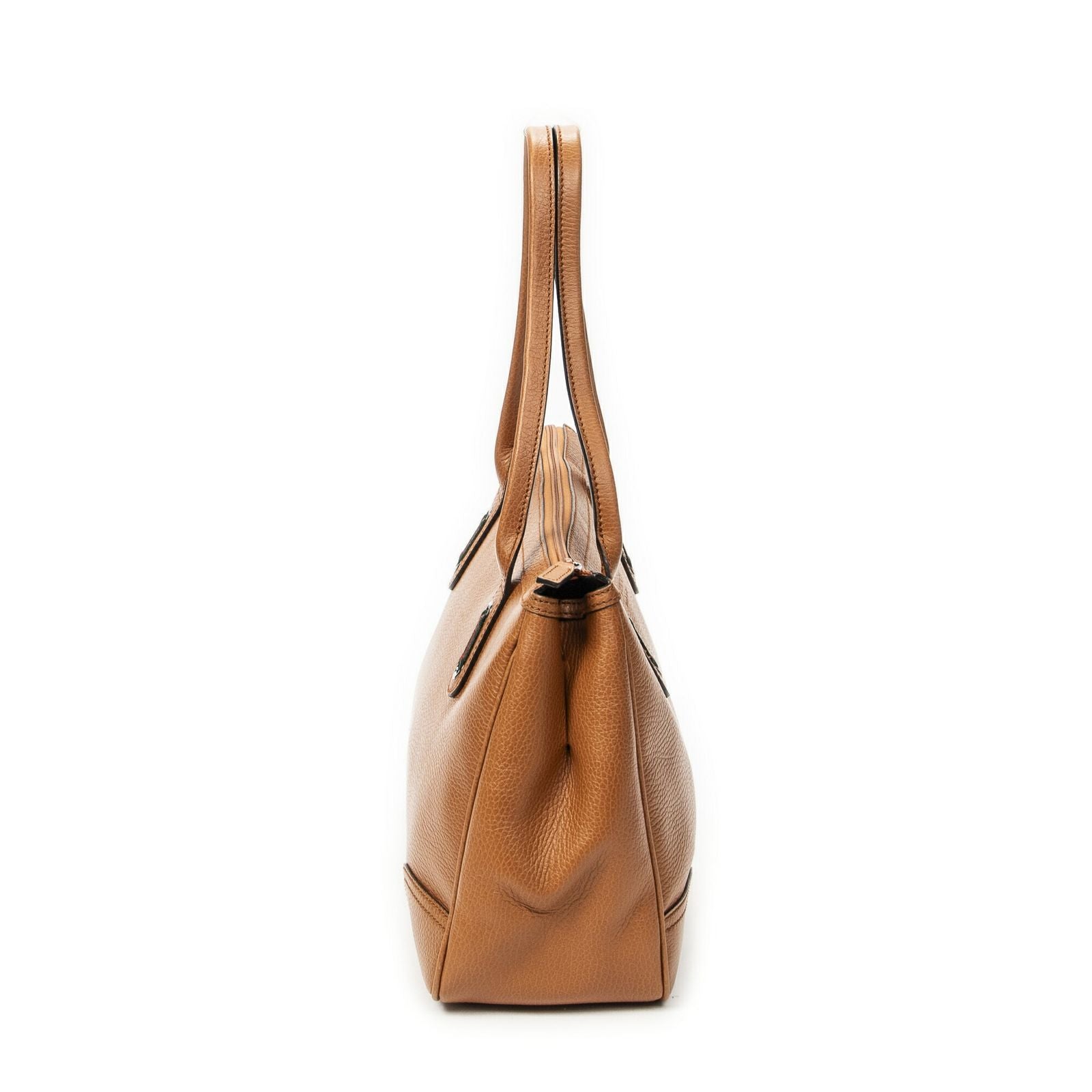 Gucci Principe Tote Tan Gray Calfskin Leather — view 4