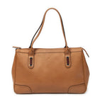 Gucci Principe Tote Tan Gray Calfskin Leather