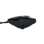 Fendi Zucchino FF Pattern Canvas Leather Shoulder Bag Pochette Crossbody Black — view 7