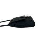 Fendi Zucchino FF Pattern Canvas Leather Shoulder Bag Pochette Crossbody Black — view 5