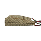 Gucci Vintage Sherry Line GG Logo Leather Tote Brown — view 6