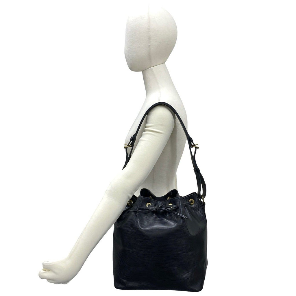 Louis Vuitton Vintage Petite Noir Epi Leather Shoulder Bag — view 2