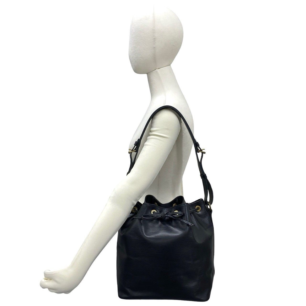 Louis Vuitton Vintage Petite Noir Epi Leather Shoulder Bag — view 2