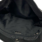 Loewe Fringe Suede Leather Shoulder Bag Tote Black — view 9