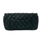 Chanel Card Quilted CC Logo Lambskin Chain Shoulder Bag Black — view 3
