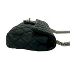 Chanel Card Quilted CC Logo Lambskin Chain Shoulder Bag Black — view 6