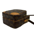 Louis Vuitton Vintage Amazon Monogram Leather Mini Shoulder Bag Pochette Brown — view 8