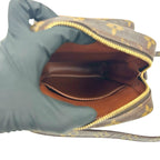Louis Vuitton Vintage Amazon Monogram Leather Mini Shoulder Bag Pochette Brown — view 9
