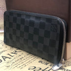 Louis Vuitton Wallet Damier Graphite Zippy Vertical Black