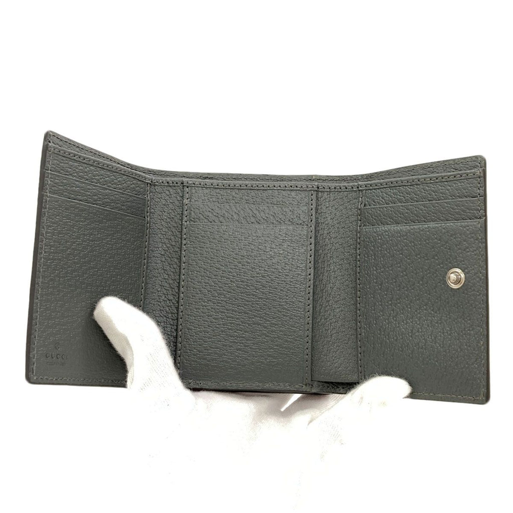 Gucci Double Trifold Wallet Bifold Leather — view 4