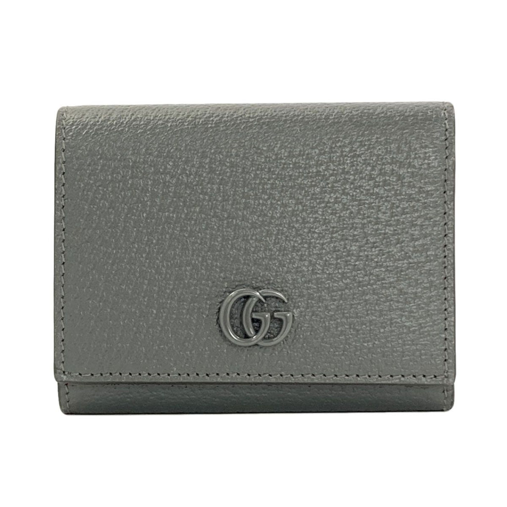 Gucci Double Trifold Wallet Bifold Leather