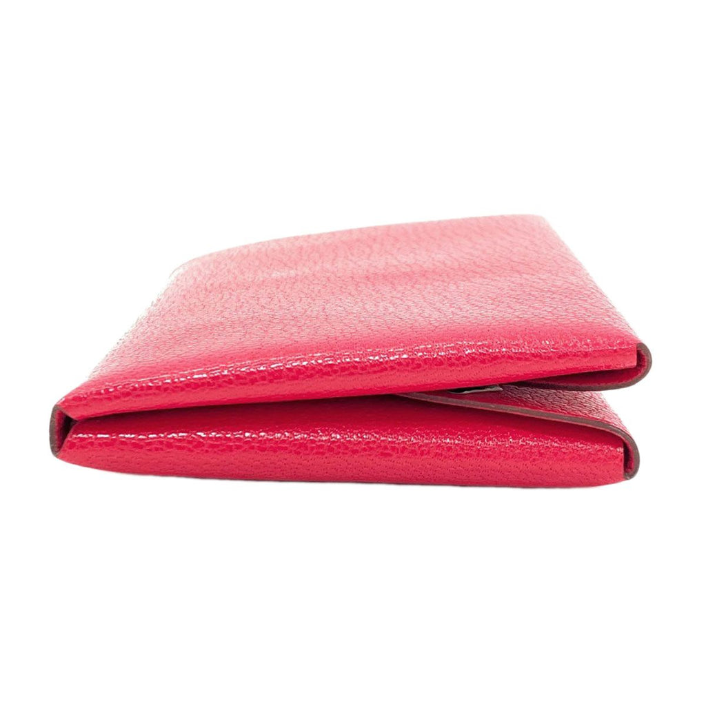 Hermes Calvi Duo Rose Silver Card Case Chevre — view 3