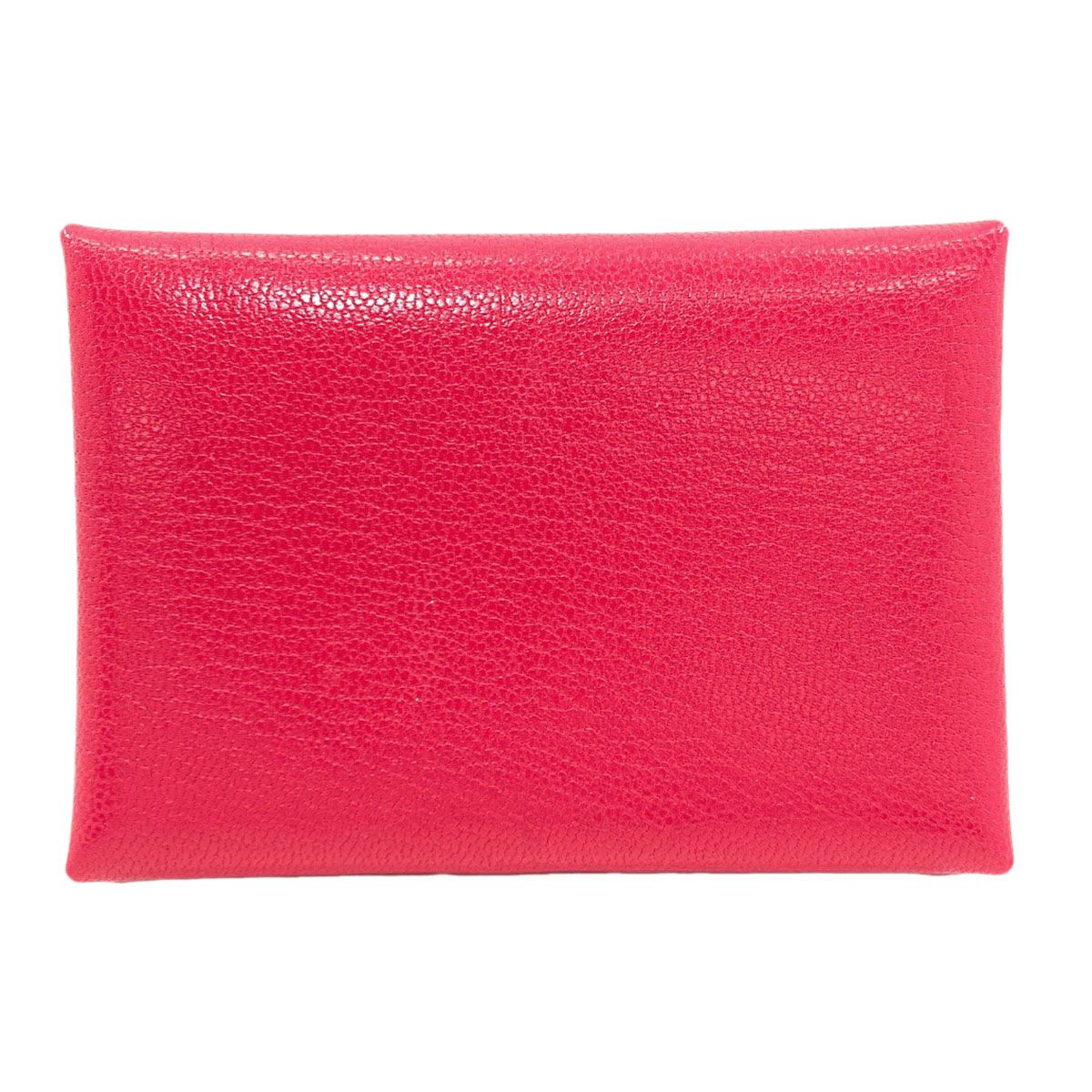 Hermes Calvi Duo Rose Silver Card Case Chevre — view 2