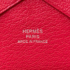 Hermes Calvi Duo Rose Silver Card Case Chevre Sham Kira — view 7