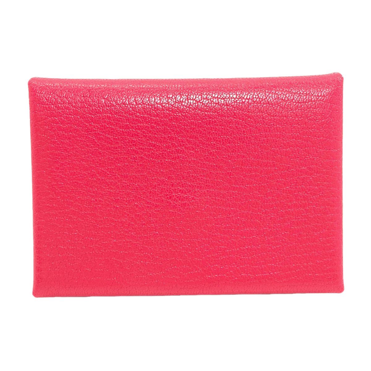 Hermes Calvi Duo Rose Silver Card Case Chevre — view 2