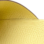 Hermes Calvi Duo Verso Nata Jaune Poussin Silver Card Case Epsom — view 8