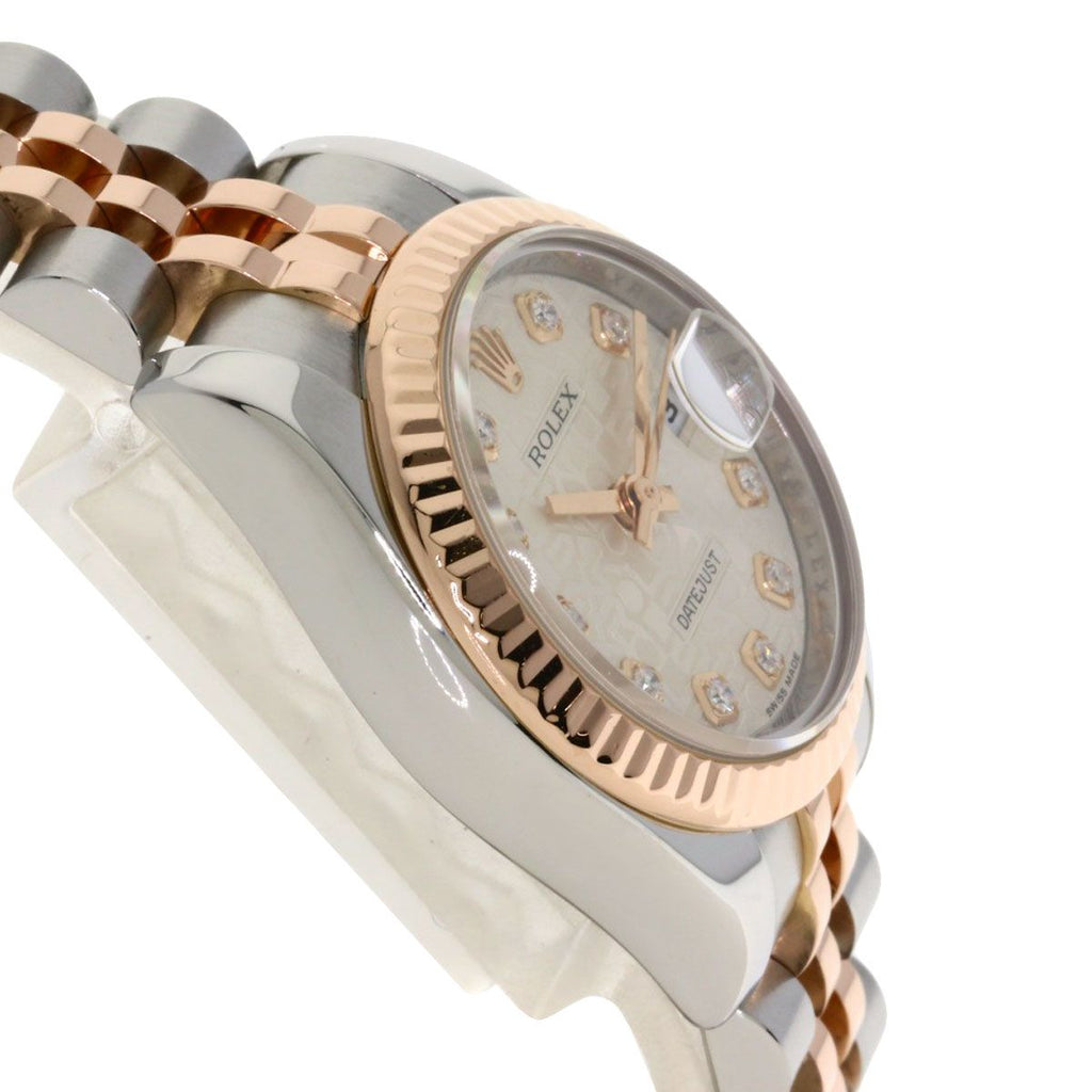 Rolex Datejust Diamond Watch SS Pink Gold 18k — view 6