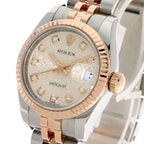 Rolex Datejust Diamond Watch SS Pink Gold 18k — view 3