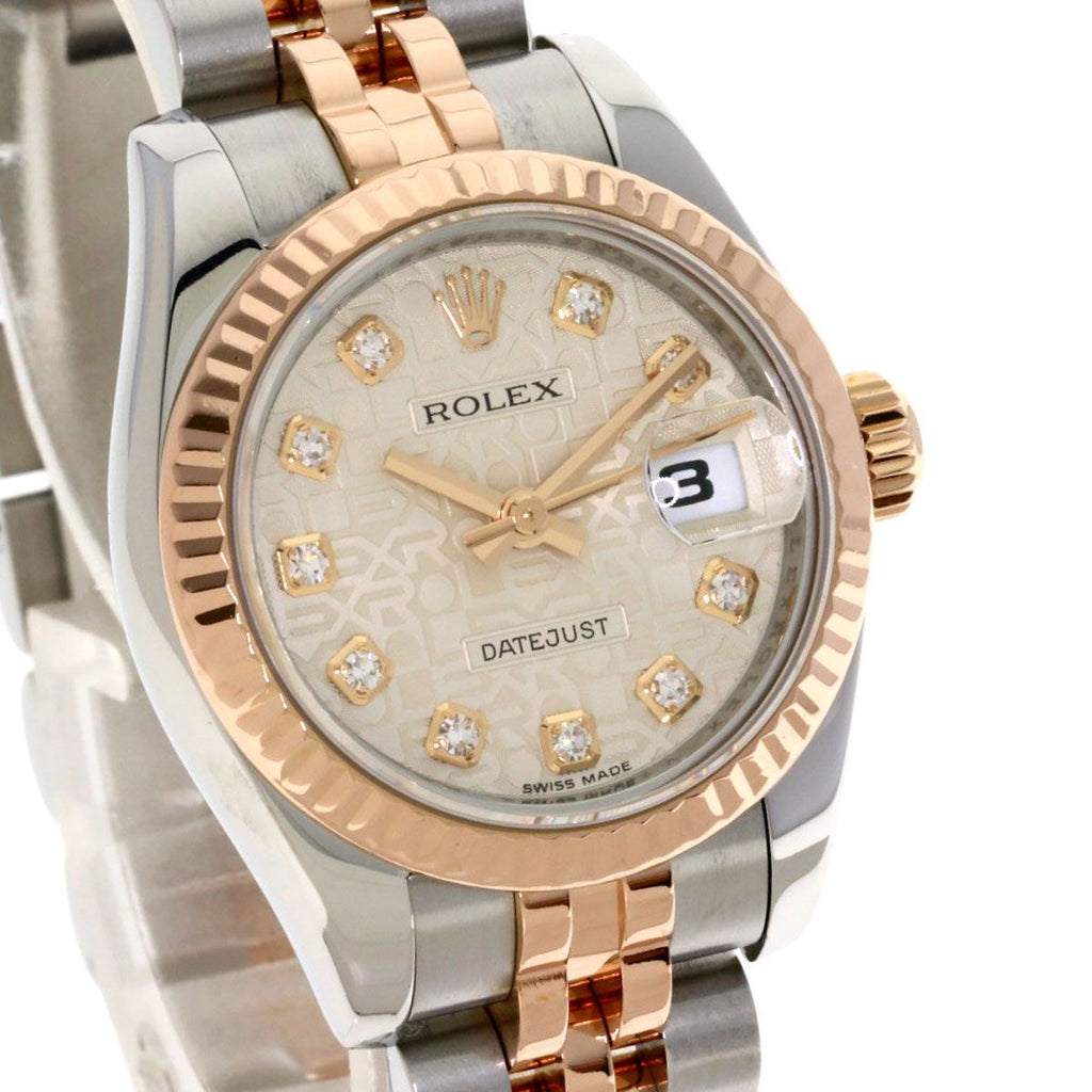 Rolex Datejust Diamond Watch SS Pink Gold 18k — view 4