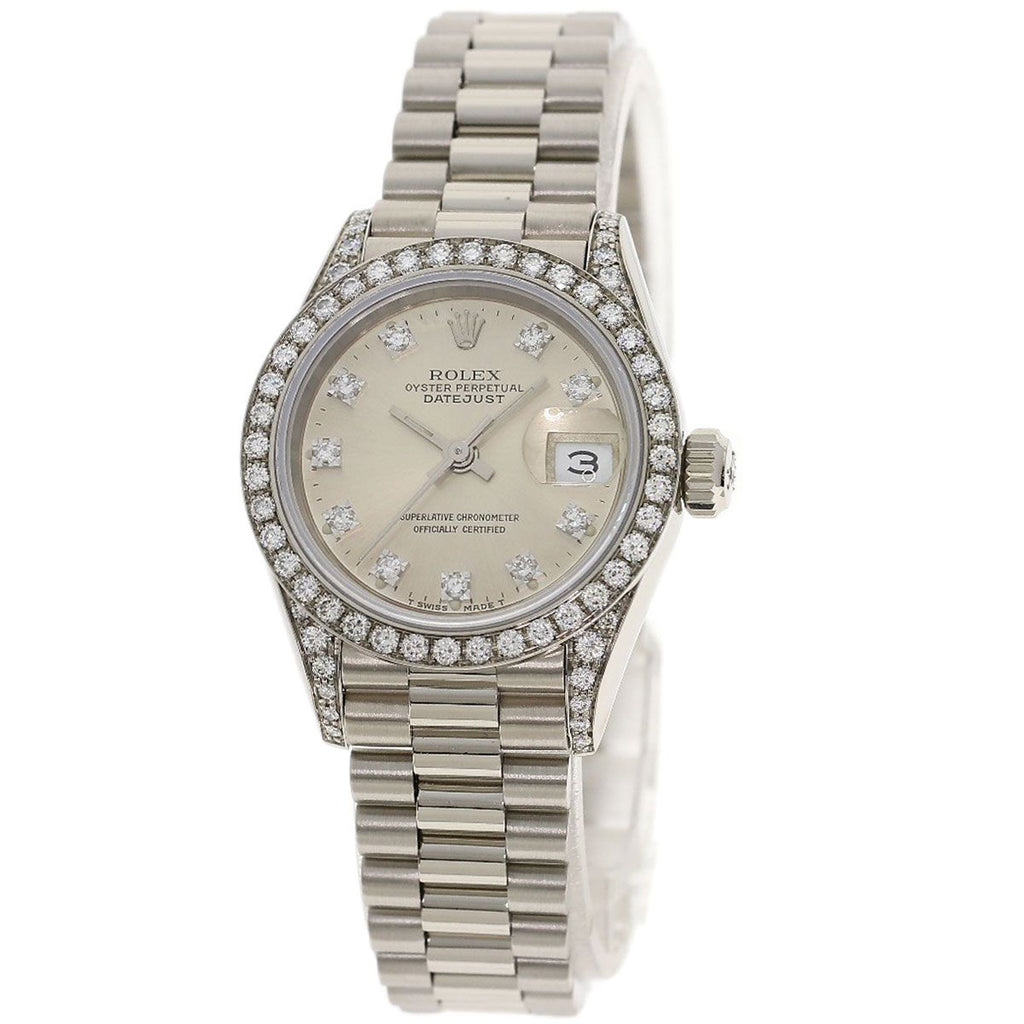 Rolex Datejust Diamond Watch 18k White Gold