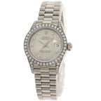 Rolex Datejust Diamond Watch 18k White Gold